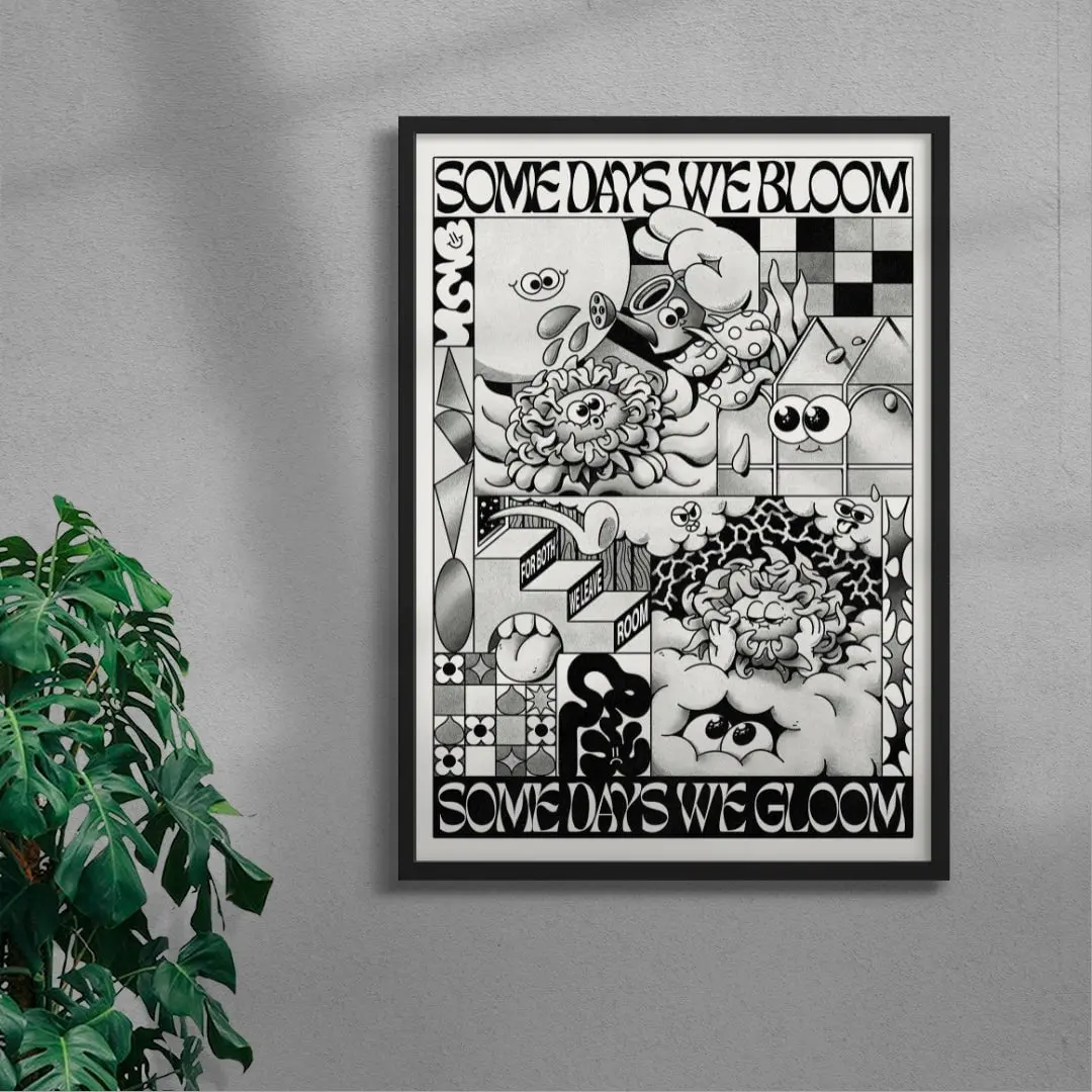 Some Days We Bloom (Black & White) - Image 3
