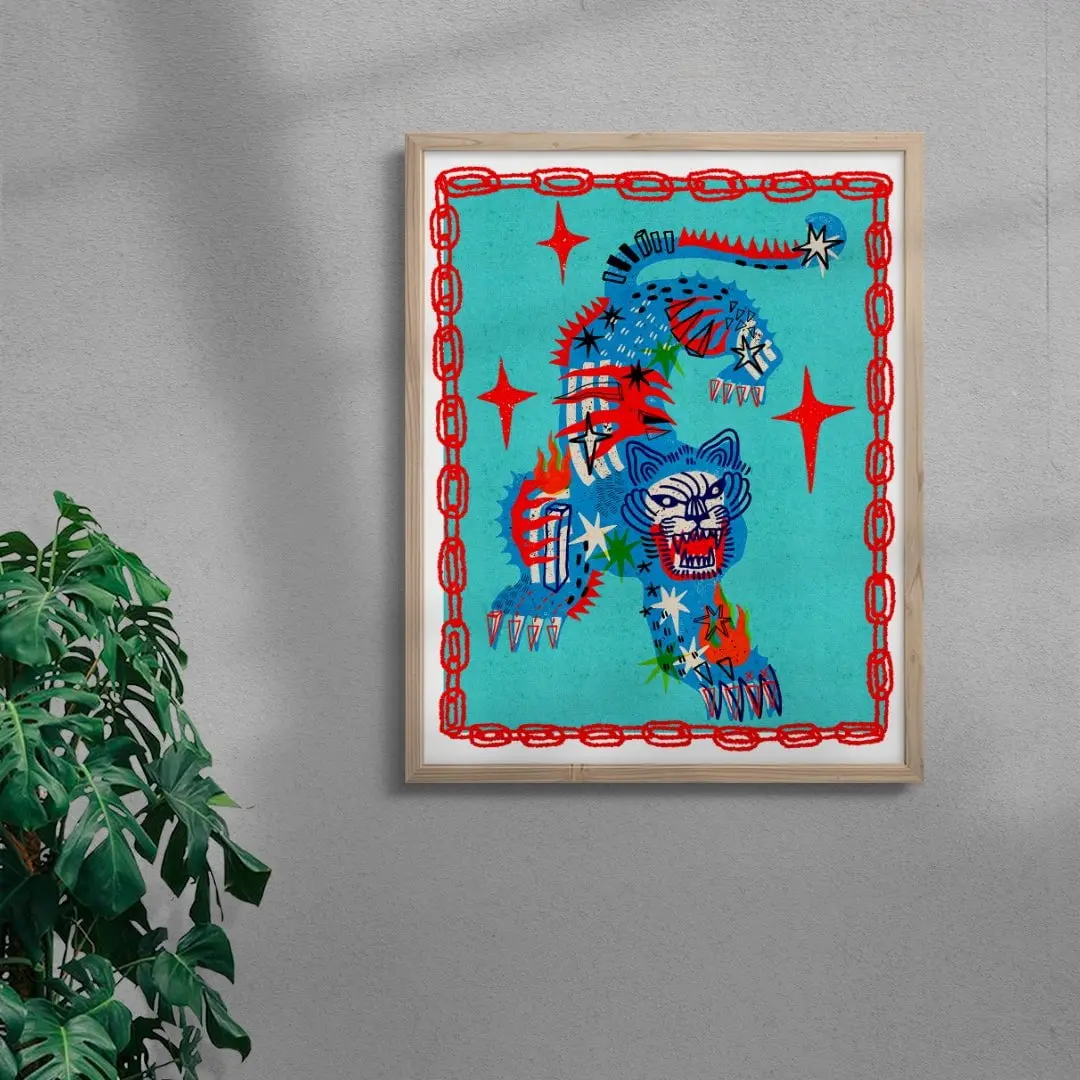 Tiger in Blue - Image 6